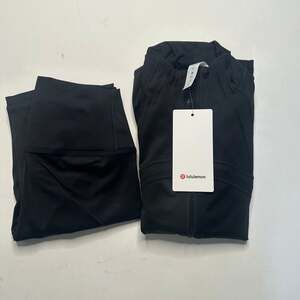 Lululemon NWT Define Jacket and Align High-Rise Pant 28" Matching Set in Black